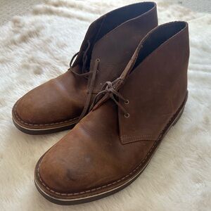 Clarks Brown Leather Boots for Timeless Style